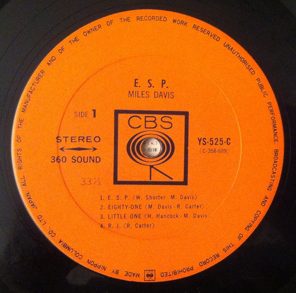 Miles Davis - E.S.P. (Vinyl, LP, Album)