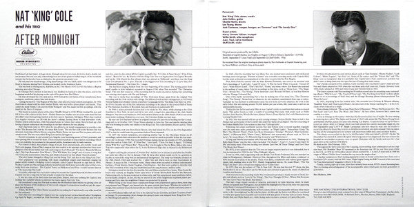 The Nat King Cole Trio - After Midnight - Complete Session (2xVinyl, LP, Reissue, Remastered, Mono) Near Mint (NM or M-) / Near Mint (NM or M-)