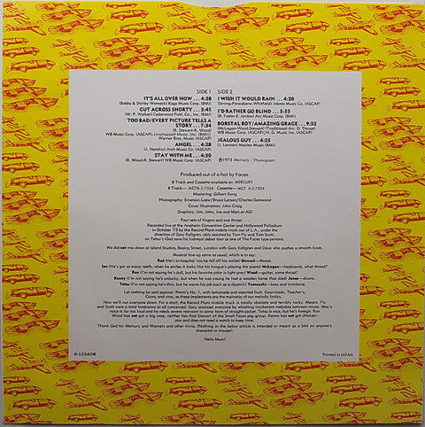 Rod Stewart - Live Coast To Coast  - Overture And Beginners (Vinyl, LP, Album, Reissue) Very Good Plus (VG+) / Very Good Plus (VG+)