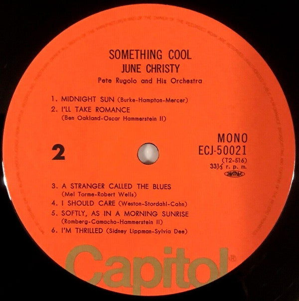 June Christy - Something Cool (Vinyl, LP, Album, Reissue, Mono) Very Good (VG) / Very Good (VG)
