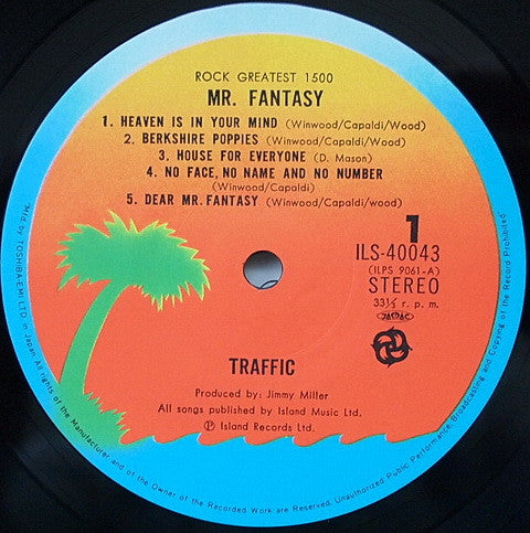 Traffic - Mr. Fantasy (Vinyl, LP, Album, Reissue, Stereo) Near Mint (NM or M-) / Very Good (VG)