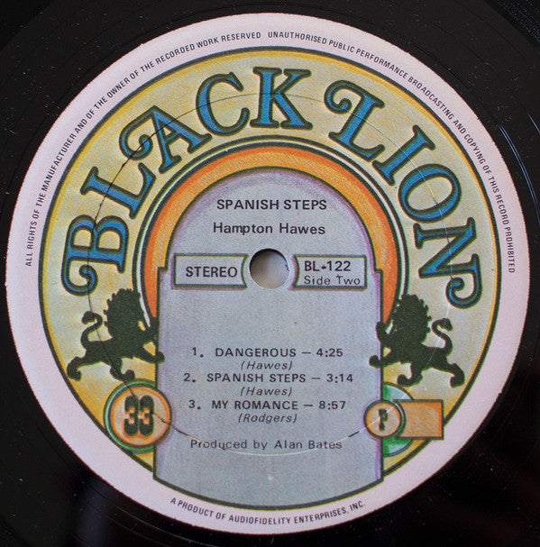 Hampton Hawes - Spanish Steps (Vinyl, LP, Album) Good Plus (G+) / Very Good (VG)