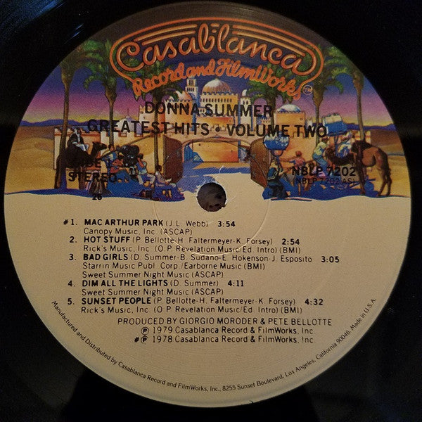 Donna Summer - Greatest Hits - Volume Two (Vinyl, LP, Compilation, Stereo) Very Good (VG) / Very Good Plus (VG+)