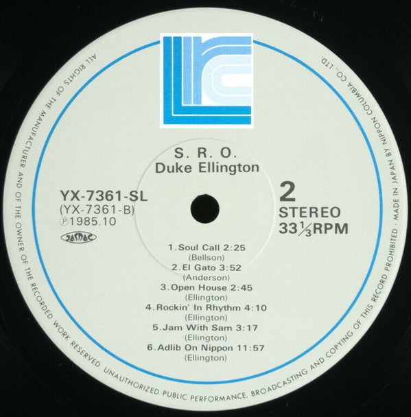 Duke Ellington - S.R.O. (Vinyl, LP, Album) Very Good Plus (VG+) / Very Good Plus (VG+)