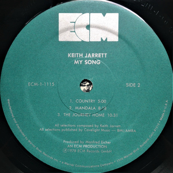 Keith Jarrett - My Song (Vinyl, LP, Album) Very Good (VG) / Very Good (VG)