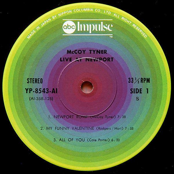 McCoy Tyner - Live At Newport (Vinyl, LP, Album, Reissue, Stereo) Very Good Plus (VG+) / Very Good Plus (VG+)