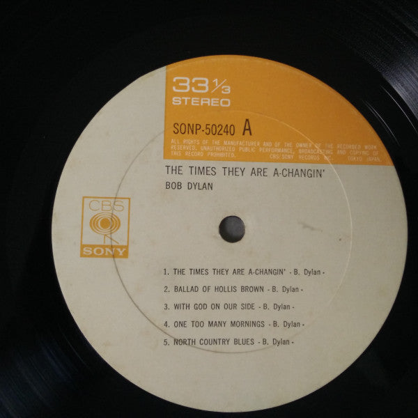 Bob Dylan - The Times They Are A-Changin' (Vinyl, LP, Album, Reissue, Stereo) Very Good Plus (VG+) / Very Good Plus (VG+)