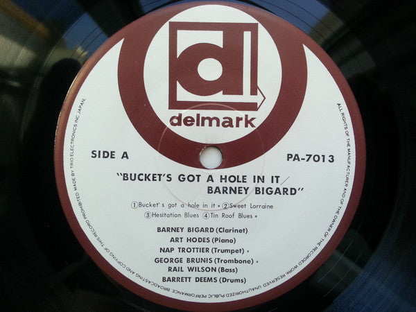 Barney Bigard / Art Hodes All Star Stompers - Bucket's Got A Hole In It (Vinyl, LP, Album, Reissue, Stereo) Very Good Plus (VG+) / Very Good Plus (VG+)