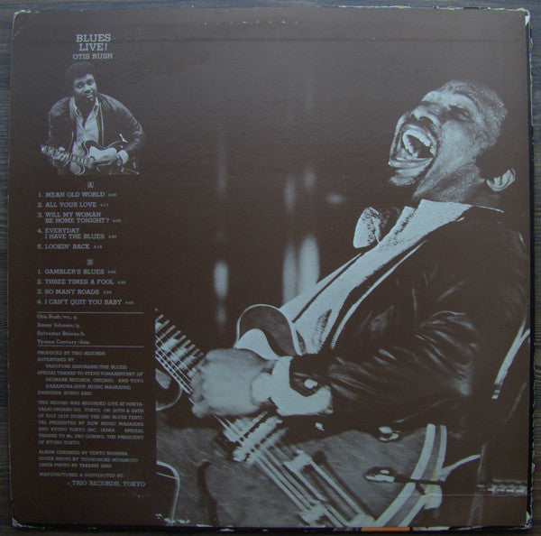 Otis Rush - Blues Live! (Vinyl, LP, Album) Very Good Plus (VG+) / Very Good Plus (VG+)