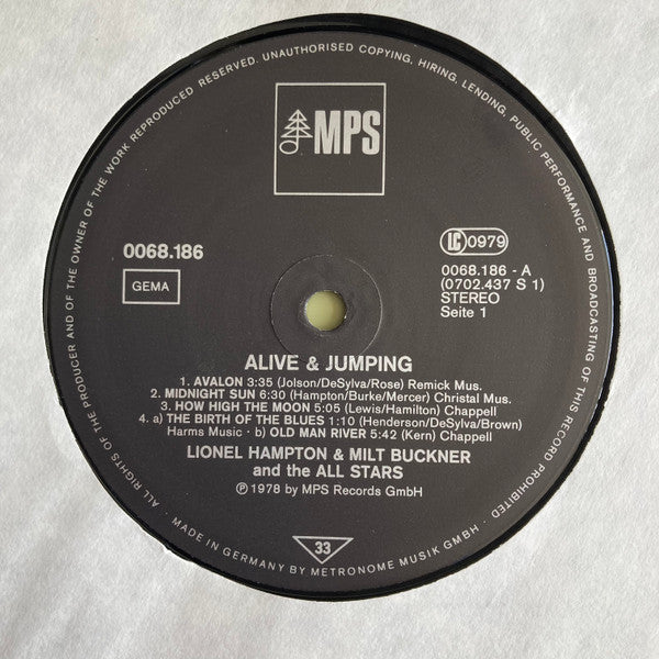 Lionel Hampton - Alive & Jumping (Vinyl, LP, Album, Stereo) Very Good Plus (VG+) / Very Good Plus (VG+)