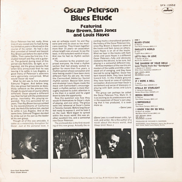Oscar Peterson - Blues Etude (Vinyl, LP, Album, Reissue, Stereo)