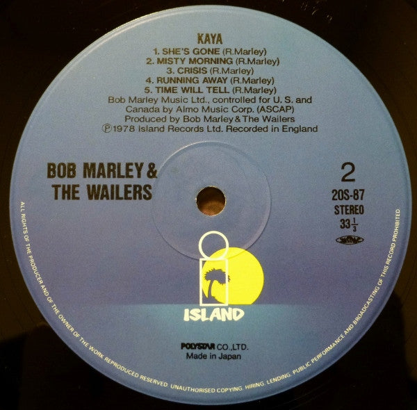 Bob Marley & The Wailers - Kaya (Vinyl, LP, Album, Reissue) Very Good Plus (VG+) / Very Good Plus (VG+)