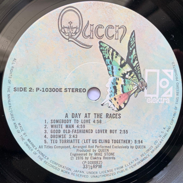 Queen - A Day At The Races (Vinyl, LP, Album, Stereo) Very Good Plus (VG+) / Very Good Plus (VG+)