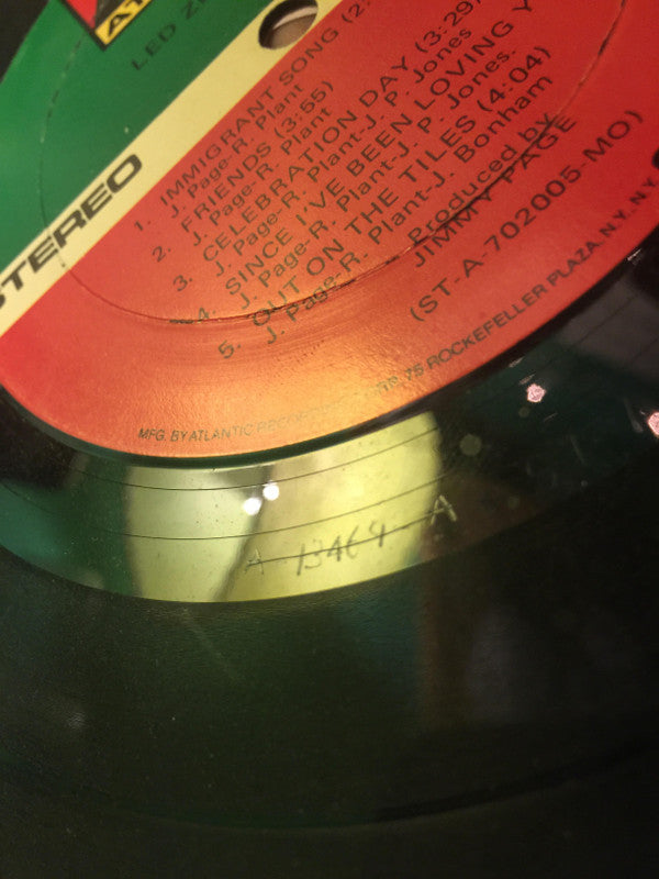 Led Zeppelin - Led Zeppelin III (Vinyl, LP, Album, Reissue, Stereo) Very Good Plus (VG+) / Very Good (VG)