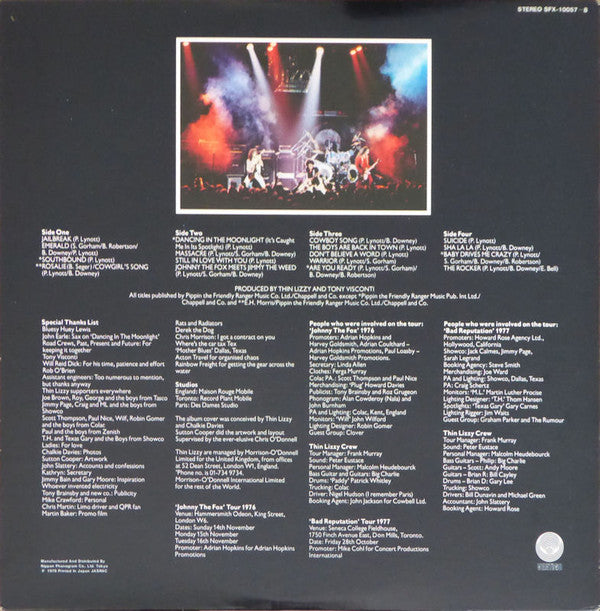 Thin Lizzy - Live And Dangerous (2xVinyl, LP, Album) Very Good Plus (VG+) / Very Good Plus (VG+)