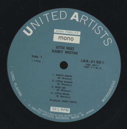 Randy Weston - Little Niles (Vinyl, LP, Album, Limited Edition, Reissue, Mono) Near Mint (NM or M-) / Very Good Plus (VG+)