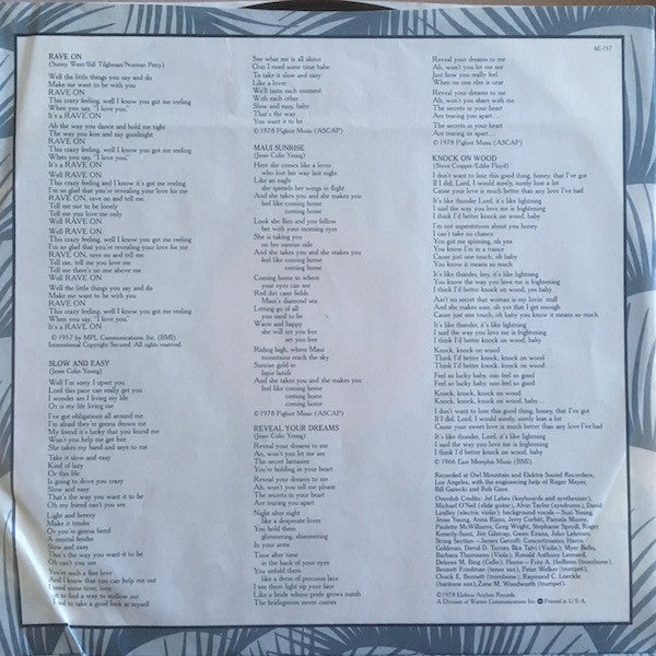 Jesse Colin Young - American Dreams (LP, Album, Reissue) - Very Good Plus (VG+) / Very Good (VG)