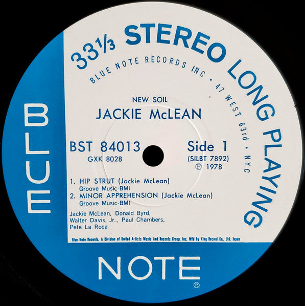 Jackie McLean - New Soil (Vinyl, LP, Album, Stereo, Reissue)