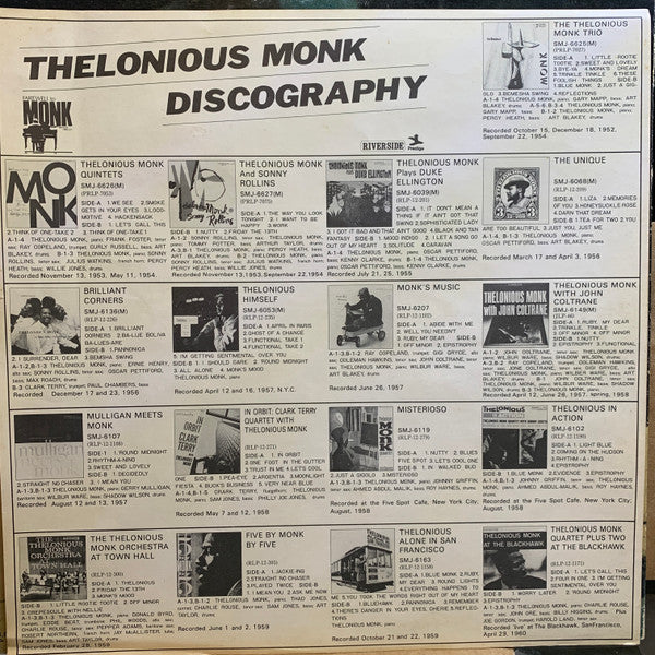Thelonious Monk - April In Paris / Live (Vinyl, LP, Compilation, Li...