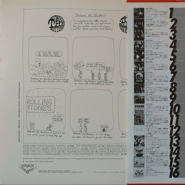 The Rolling Stones - Between The Buttons (Vinyl, LP, Album, Limited Edition, Reissue, Stereo) Very Good Plus (VG+) / Very Good Plus (VG+)