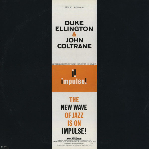 Duke Ellington - Duke Ellington & John Coltrane (Vinyl, LP, Album, Limited Edition, Reissue) Very Good Plus (VG+) / Very Good (VG)