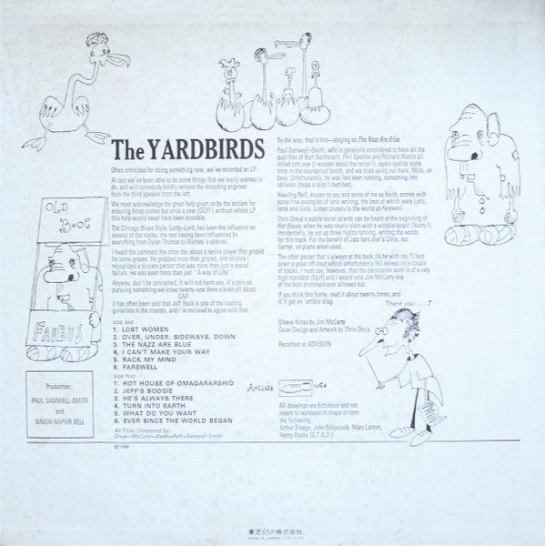 The Yardbirds - The Yardbirds (Vinyl, LP, Album, Reissue, Stereo)