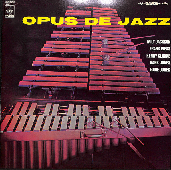 Milt Jackson - Opus De Jazz (Vinyl, LP, Album, Reissue, Mono)