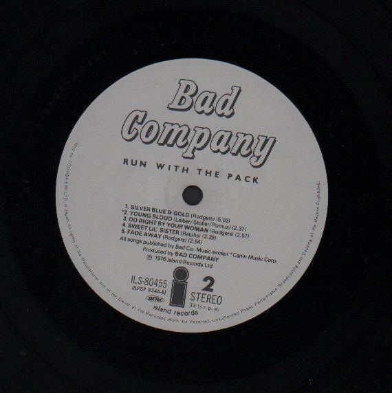 Bad Company (3) - Run With The Pack (Vinyl, LP, Album, Stereo)