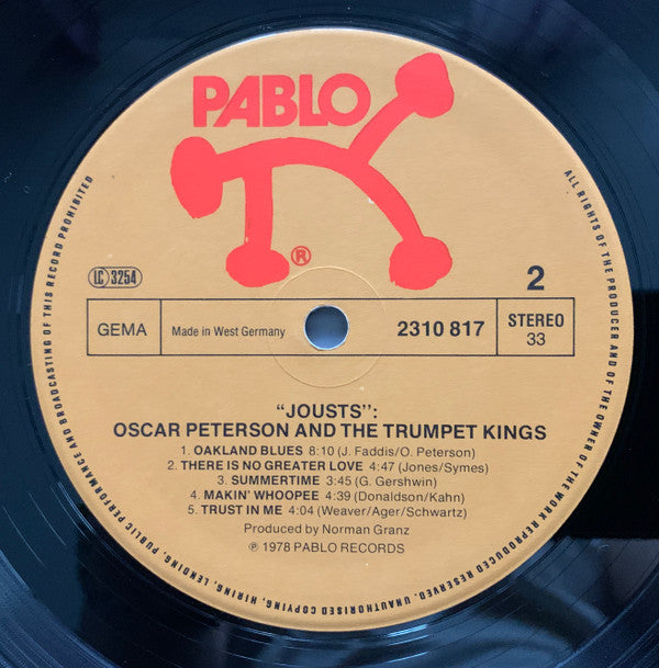 Oscar Peterson - Jousts (Vinyl, LP) Very Good Plus (VG+) / Very Good (VG)