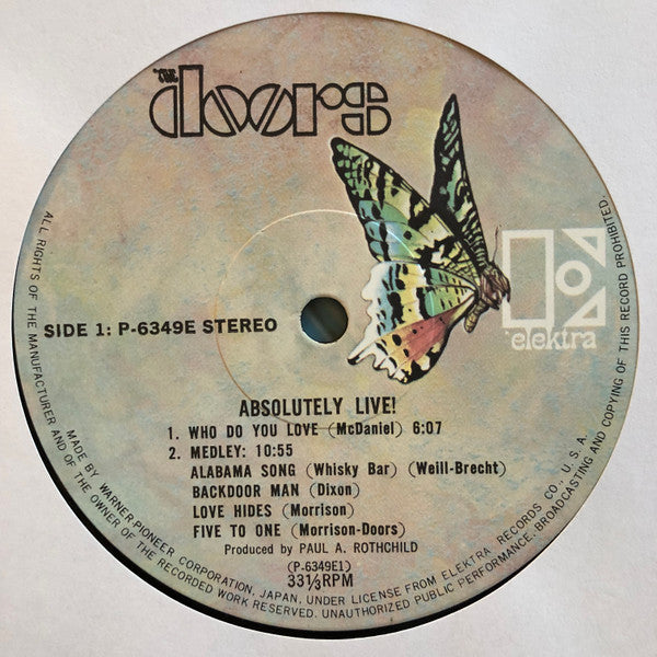 The Doors - Absolutely Live (Vinyl, LP, Album, Reissue)