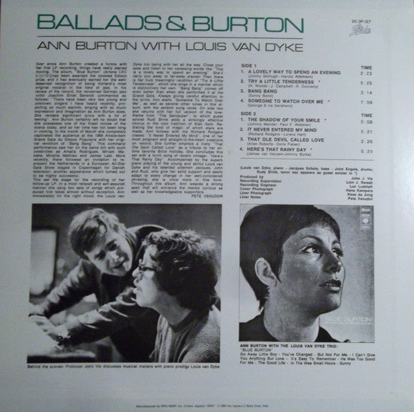 Ann Burton - Ballads & Burton (Vinyl, LP, Album, Reissue)