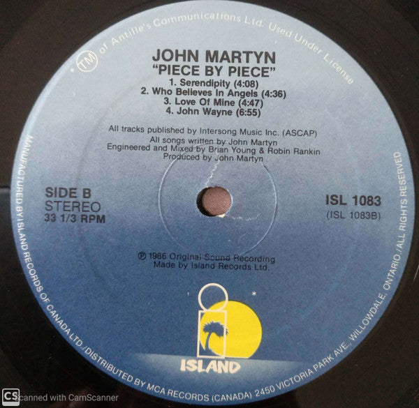 John Martyn - Piece By Piece (Vinyl, LP, Album) Very Good (VG) / Good Plus (G+)