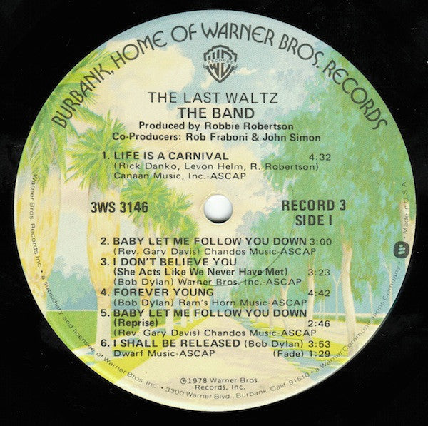 The Band - The Last Waltz (3xVinyl, LP, Album) Very Good Plus (VG+) / Very Good (VG)