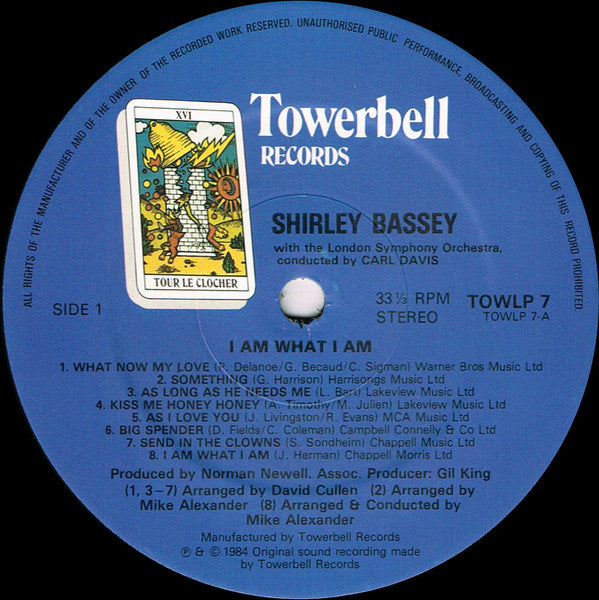 Shirley Bassey - I Am What I Am (Vinyl, LP, Album, Stereo) Very Good Plus (VG+) / Very Good Plus (VG+)