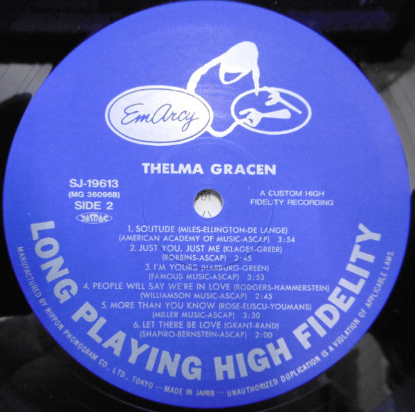 Thelma Gracen - Thelma Gracen (Vinyl, LP, Album, Reissue) Very Good Plus (VG+) / Very Good Plus (VG+)