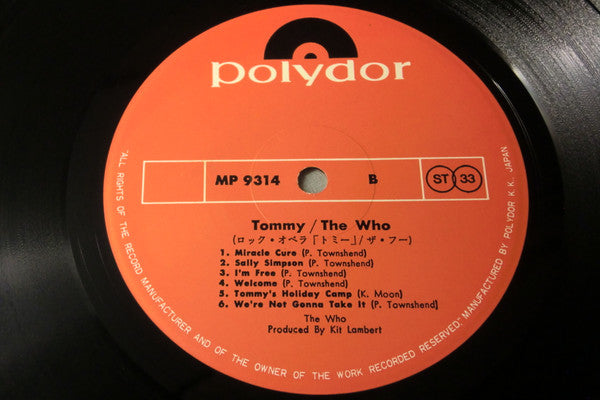 The Who - Tommy (2xVinyl, LP, Album, Reissue) Very Good Plus (VG+) / Very Good Plus (VG+)