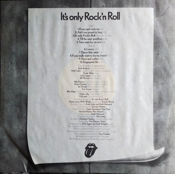 The Rolling Stones - It's Only Rock 'N Roll (Vinyl, LP, Album, Reis...