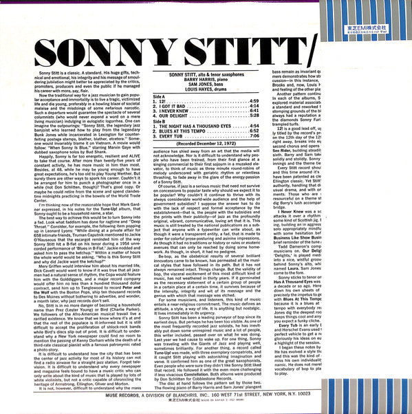 Sonny Stitt - 12! (Vinyl, LP, Album) Very Good Plus (VG+) / Very Good (VG)