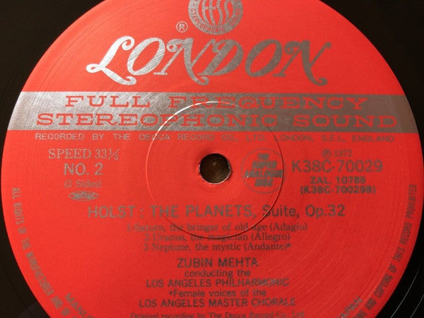 Gustav Holst - The Planets, Suite, Op.32 (Vinyl, LP) Near Mint (NM or M-) / Very Good Plus (VG+)