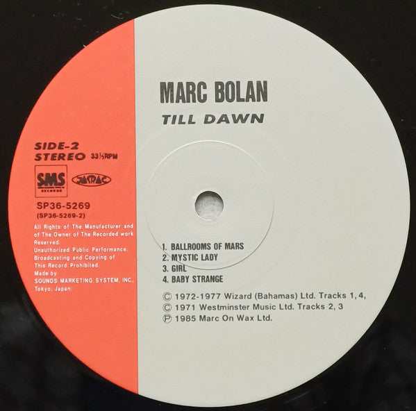 Marc Bolan - Till Dawn (2xVinyl, LP, Compilation) Very Good Plus (VG+) / Very Good Plus (VG+)