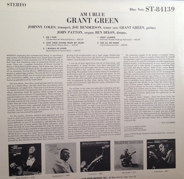 Grant Green - Am I Blue (Vinyl, LP, Album, Limited Edition, Reissue...