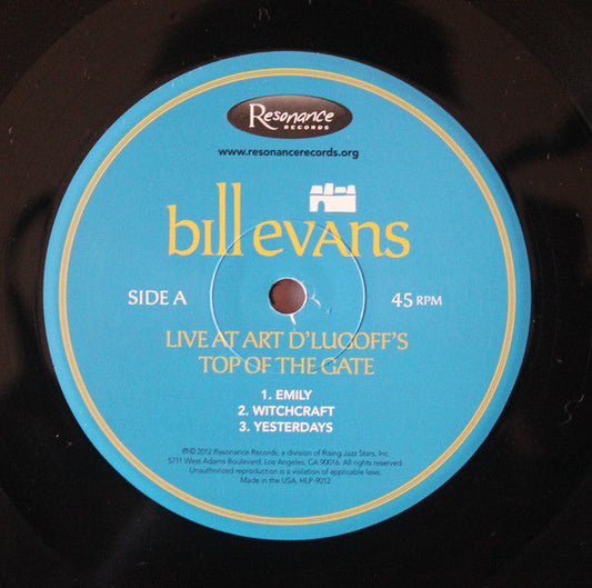 Bill Evans - Live At Art D'Lugoff's Top Of The Gate (3xVinyl, Box Set, 12", 45 RPM, Album, Limited Edition, Numbered) Very Good (VG) / Very Good Plus (VG+)