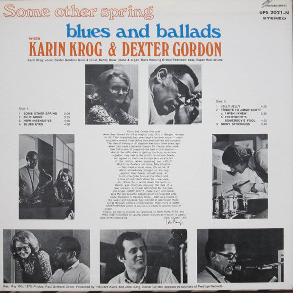 Karin Krog - Some Other Spring, Blues And Ballads (Vinyl, LP, Album)