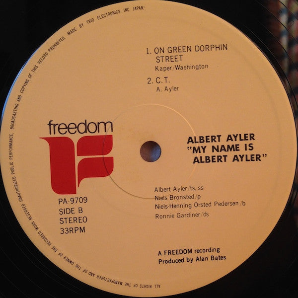 Albert Ayler - My Name Is Albert Ayler (Vinyl, LP, Album, Reissue)