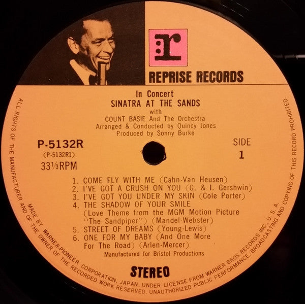 Frank Sinatra - Sinatra At The Sands (2xVinyl, LP, Album, Stereo) Very Good (VG) / Very Good (VG)