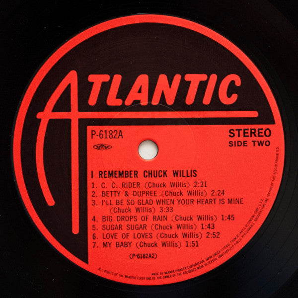 Chuck Willis - I Remember Chuck Willis (Vinyl, LP, Compilation, Reissue) Very Good (VG) / Very Good (VG)