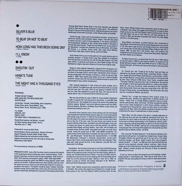 Horace Silver - Silver's Blue (Vinyl, LP, Album, Reissue) Very Good (VG) / Very Good (VG)