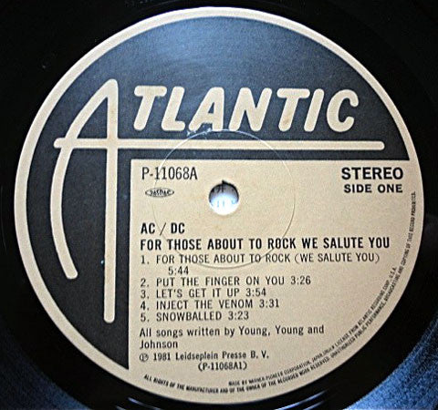 AC/DC - For Those About To Rock (We Salute You) (Vinyl, LP, Album, ...