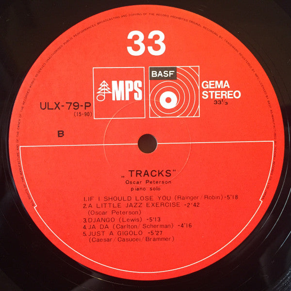 Oscar Peterson - Tracks (Vinyl, LP, Reissue) Very Good Plus (VG+) / Very Good Plus (VG+)