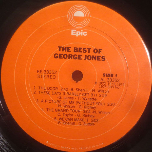 George Jones (2) - The Best Of George Jones (Vinyl, LP, Compilation) Very Good Plus (VG+) / Very Good Plus (VG+)